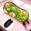 Zipper Eyeglasses Pouch Compact Carabiner Sunglasses Holder Portable Glasses Bag Artistic Anti-Scratch Glasses Case For Daily