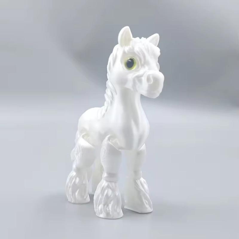2026 Multi-joint Movable 3D Printed Horse Animals Mini Cute Relief Sensory Toy Funny Home Accessories Kids Gift Desktop Ornament
