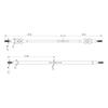 MEUS Racing Isokinetic 3-section CVD Shafts for 1/10 Vanquish H10 Optic Axle Upgrade Parts