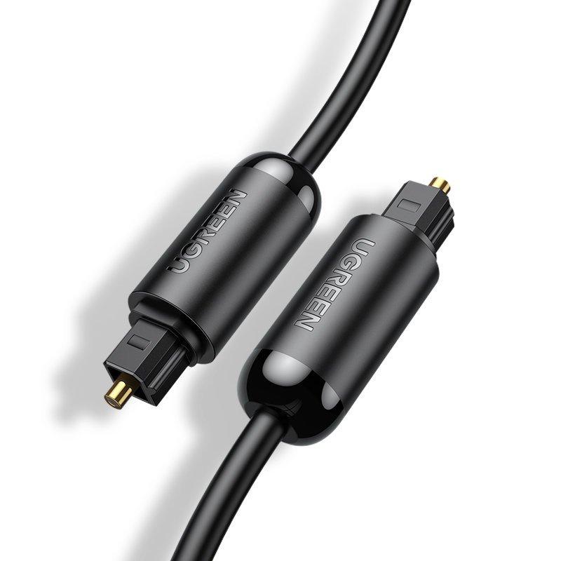 Ugreen 1.5m Toslink Optical Digital Audio Cable - Premium Black Finish
