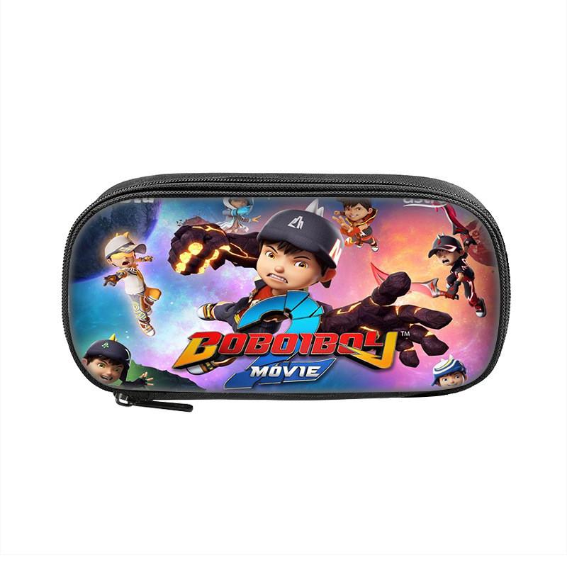 Boboiboy Pencil Case For Kids Nylon Storage Bag With Cartoon Design