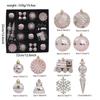 Multi-Color Irregular Shaped Christmas Ball Set - Light Luxury Tree Ornaments