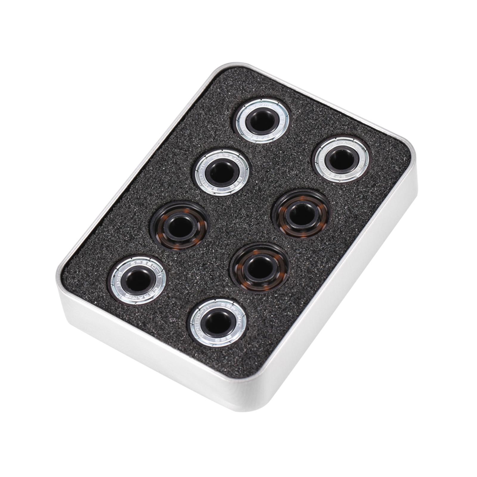 

16pcs Set Inline Roller Skate High Speed 608 Bearings Single Side Shield Ceramic Balls