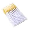25pcs Disposable Water Drop Mascara Brush Set - Mini Colored Wand Nylon Head Eyelash Comb