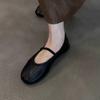 Herbst Design Damen Ballerinas Schuhe Mode Komfort Street Style Weiche Sohle Damen Kleid Leder Mary Jane Schuhe
