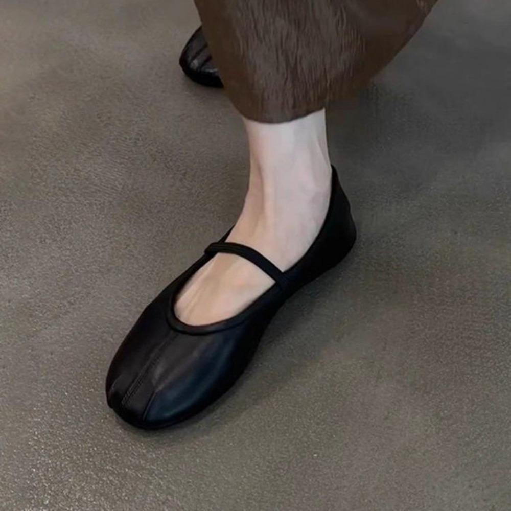 Herbst Design Damen Ballerinas Schuhe Mode Komfort Street Style Weiche Sohle Damen Kleid Leder Mary Jane Schuhe