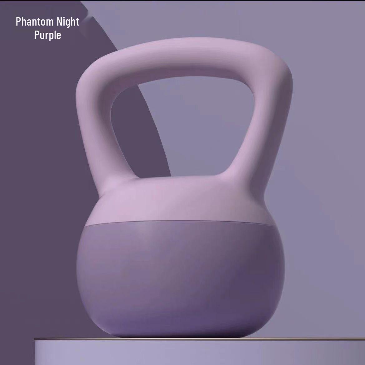 Гиря из мягкого чугуна для ягодиц, для фитнеса и тренировок приседаний 6KG фиолетовый