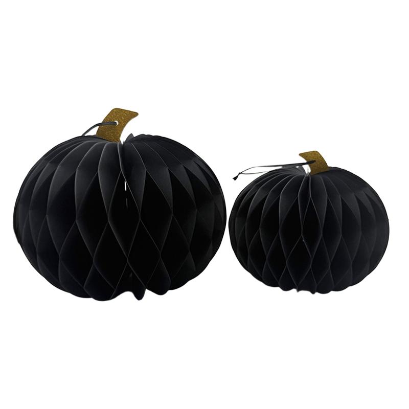 

1 шт. Набор сотовых тыкв оптом в наличии Разные случаи 18 см+24 см чёрный