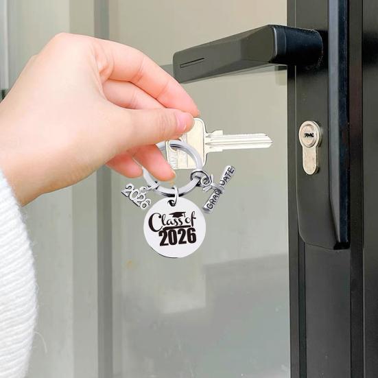 Keychain Pendant Class of 2026 Durable Stainless Steel Keepsake Nursing Law Students Keychain
