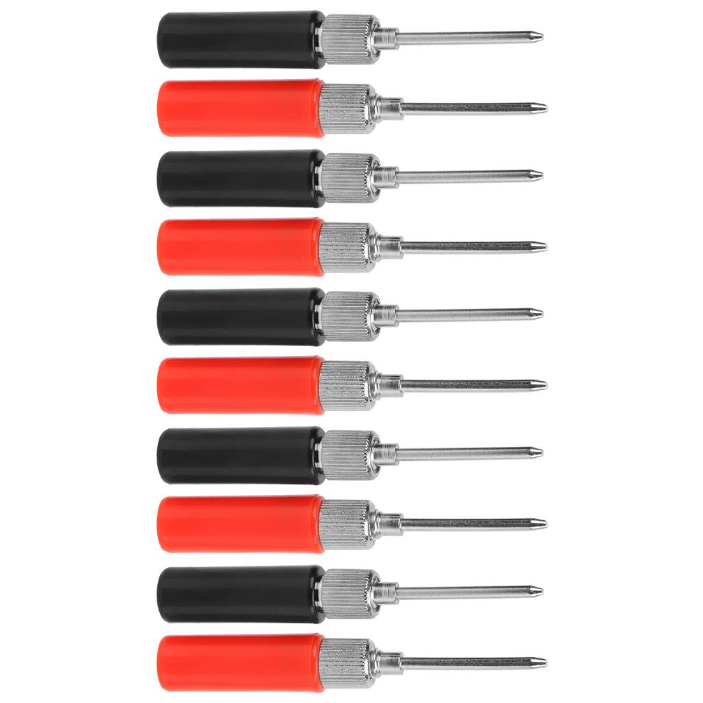 5 Set Test  Probe Pins Multimeter Solderless Needle 2mm J.30014 30VAC?60VDC 24A Red Black