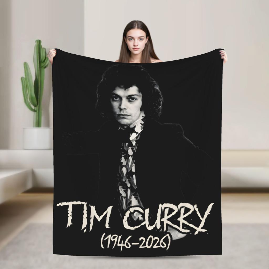 Rip Tim Curry Gift Blanket For Men Women Ultra Soft  Throw Blankets For Bed 50X60 Inches Multiple Sizes