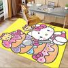 Office Rug Hello Kitty, Donuts Anti-Slip Rug, Machine Washable for Living Room, Bedroom, Office, Multiple Sizes, Bedroom Mat, Decorative Mat, Durable