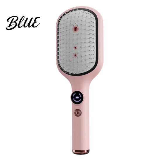 Frizz Control Hair Comb Electric Spray Massage Brush USB Rechargeable Misting Air Cushion Tangle-free Anti-Frizz Detangler Steam for Dry Damaged