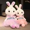Kawaii Beautiful Rabbit Girl Plush Toys Lovely Rabbit with Fairy Dress Plushie Dolls Stuffed Soft Toy for Children Baby