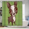 Chihuahua Dog Shower Curtain Cute Puppy Pet Bathroom Decor Washable Waterproof Fabric Liner