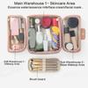 Fashionable Toiletry Cosmetic Storage Bag Practical Travel Makeup Bags Multiple Pockets For Traveler And Commuters