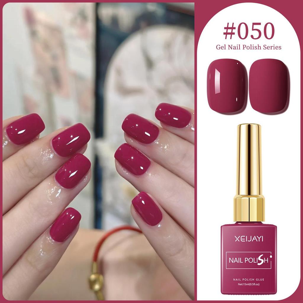 XEIJAYI 15ml Solid Color Nail Gel - 72 Color Options for Nail Art Salons