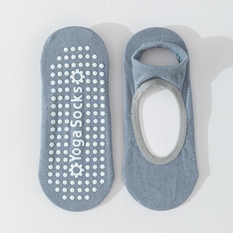 Yoga Socks, Women's Boat Socks, Summer Thin Pure Cotton Fitness Dance Silicone Anti-slip Sports Socks, Professional Pilates Socks