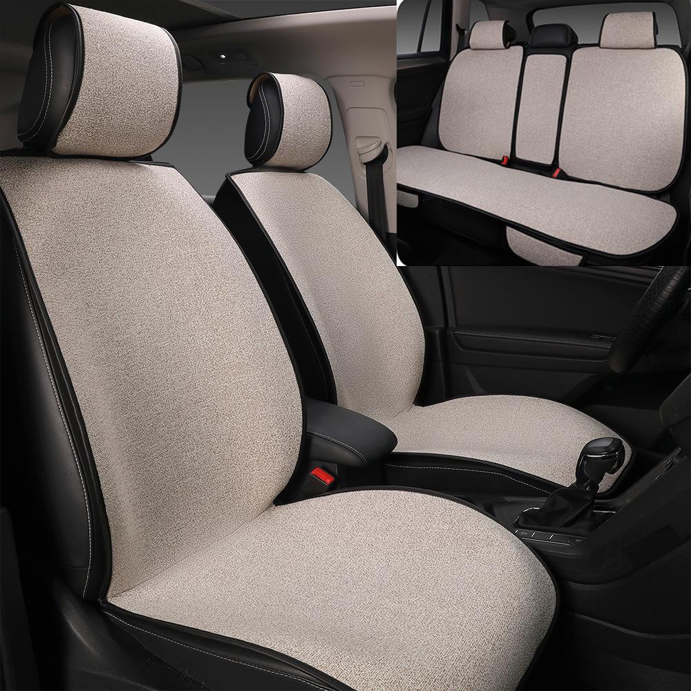 Universal Cotton Linen Car Seat Cushion for Buick Excelle, Regal, LaCrosse, Excelle GT, Encore - All Seasons.