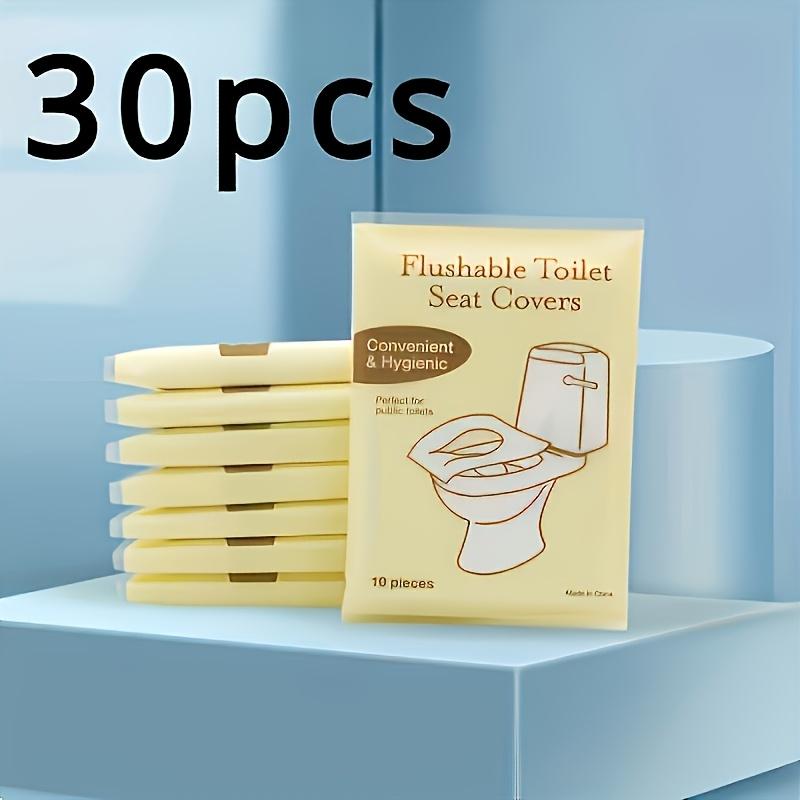 50PC Disposable Toilet Mat Seat Cover Soluble in Water Portable Travel Home Bathroom Tools Suitable WC Pregnant Women