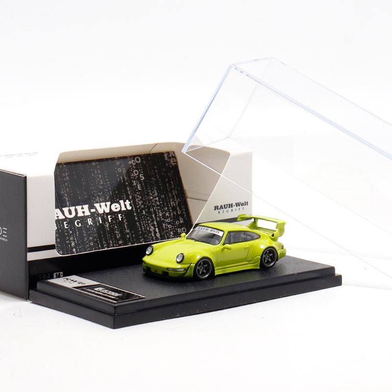 BSC Decode 1:64 RWB 993 964 Full Carbon Matte Black Simulation Alloy Car Model Collection