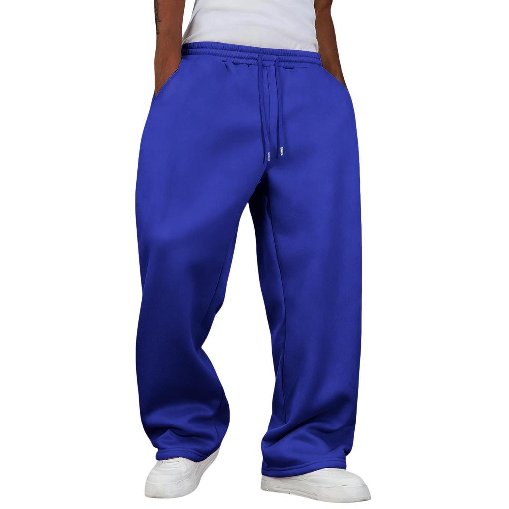 Pantaloni della tuta larghi da uomo pantaloni della tuta a gamba larga con tasche