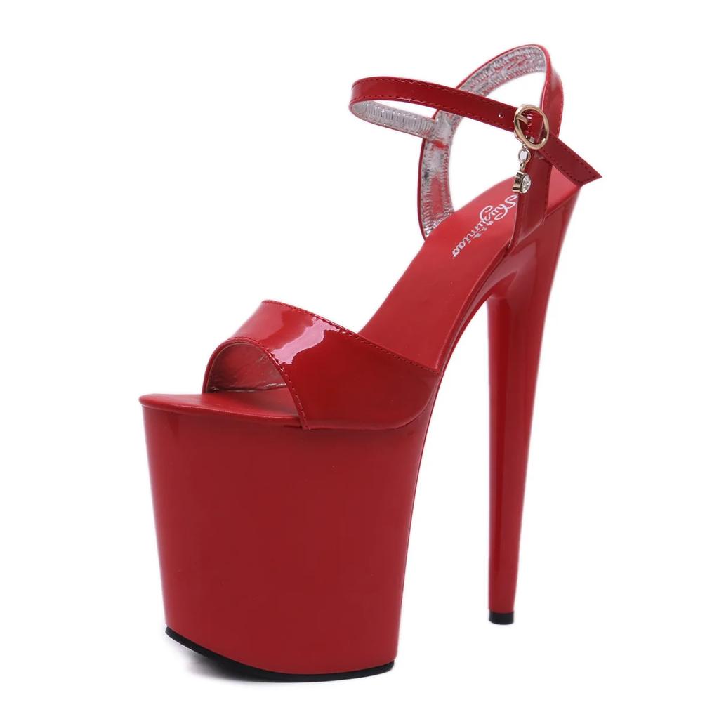 Fashion 20cm European Autumn Foreign Trade Nightclub Sex Women's Shoes Waterproof Platform Roman Fishmouth Lady Super High Heel Sandals