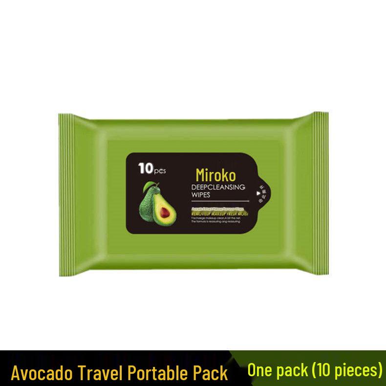 

Салфетки для снятия макияжа Mi Ruo Kou с авокадо, 60 штук, Салфетки для очищения лица