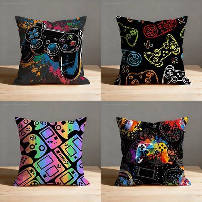 Game Controller Desgin Pillow Case For Sofa Decor Car Office Room Printing Cushion Cover Decorations and Protector