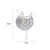 Rhinestone Brooch Clothing Accessories Ballerina Pin Women's Brooch Korean style Ballet Girl Brooch