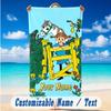 Strandtuch mit individuellem Namen und Text, Schnell trocknendes großes Handtuch für Strand und ZuhausePippi Langstrumpf