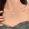 Bow Knot Necklace Fairy Sweet Clavicle Chain For Unisex