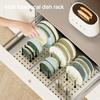 Durable Removable Kitchen Organizer Extendable Adjustable Dish Drying Rack Dish Rack Home Accessories