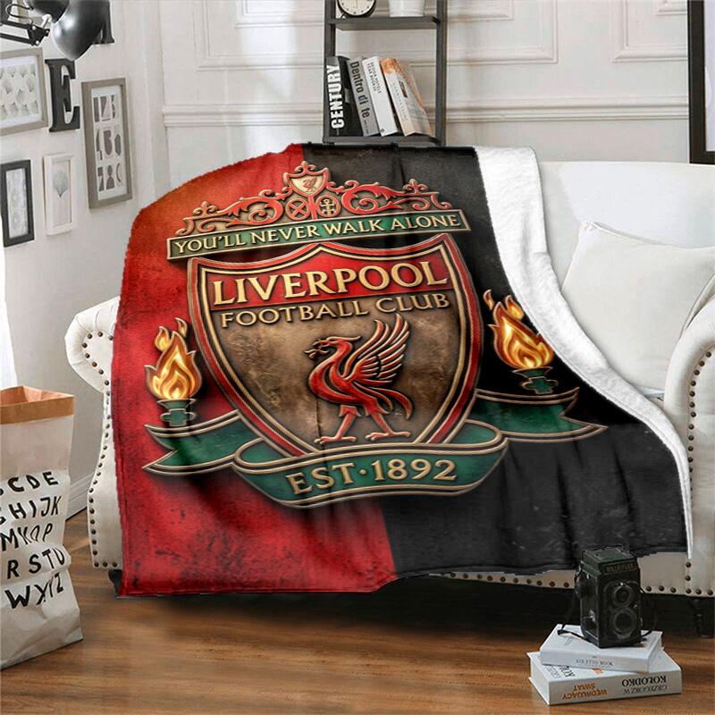 Fc Liverpool Crest Emblem Blanket Camping Trip Home Decor Air Conditioning Blanket Office Rest Blanket Bedroom