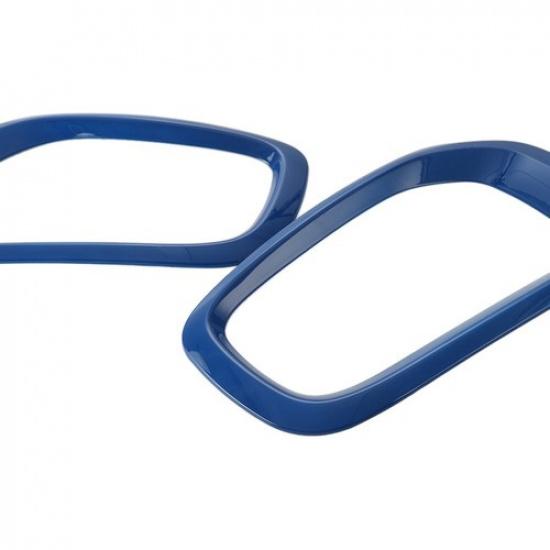 Front Fog Light Lamp Frame Decor Trim For Jeep Renegade 2016-2017 2018 Blue ABS