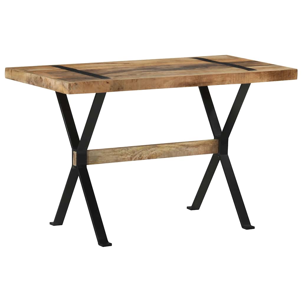 Dining Table 120 x 60 x 76 cm Rough Mango Wood