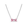 925 Silver Pink Bow Jewelry Set Ring Earrings Bracelet Necklace for Women Birthday Gift