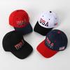Hat Large Embroidered Cotton American Flag Baseball Cap Classic Usa Embroidered Cap