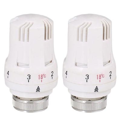 Set of Two Thermostatic Radiator Valves with M30 X 1 5 Threading for Optimal Heating Solutions In Any Environment