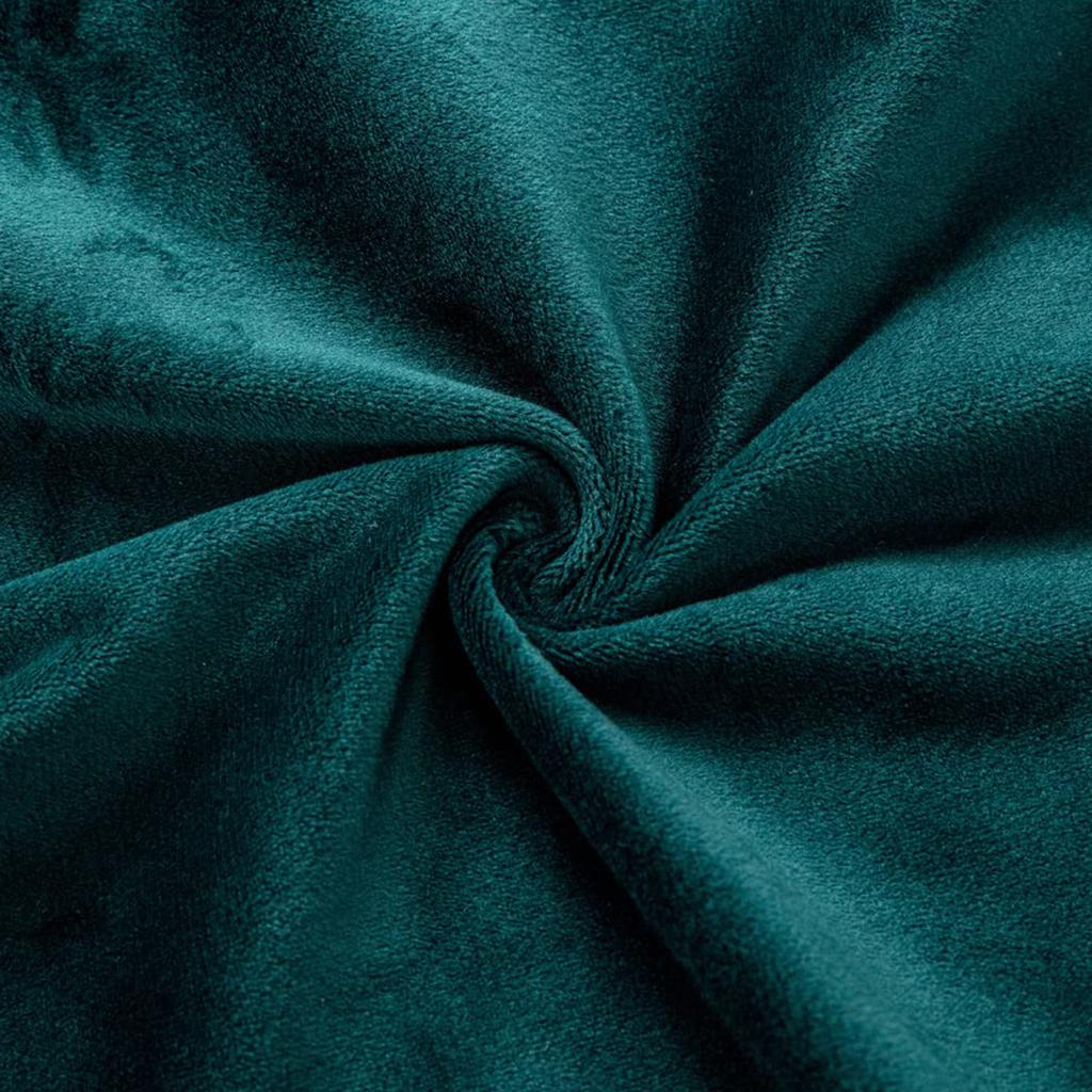 Scandinavian Chair Covers Stretch Dining Room Chair Cover, Blue Velvet Universal Armless Chair Cover for Living Room Kitchen Hom