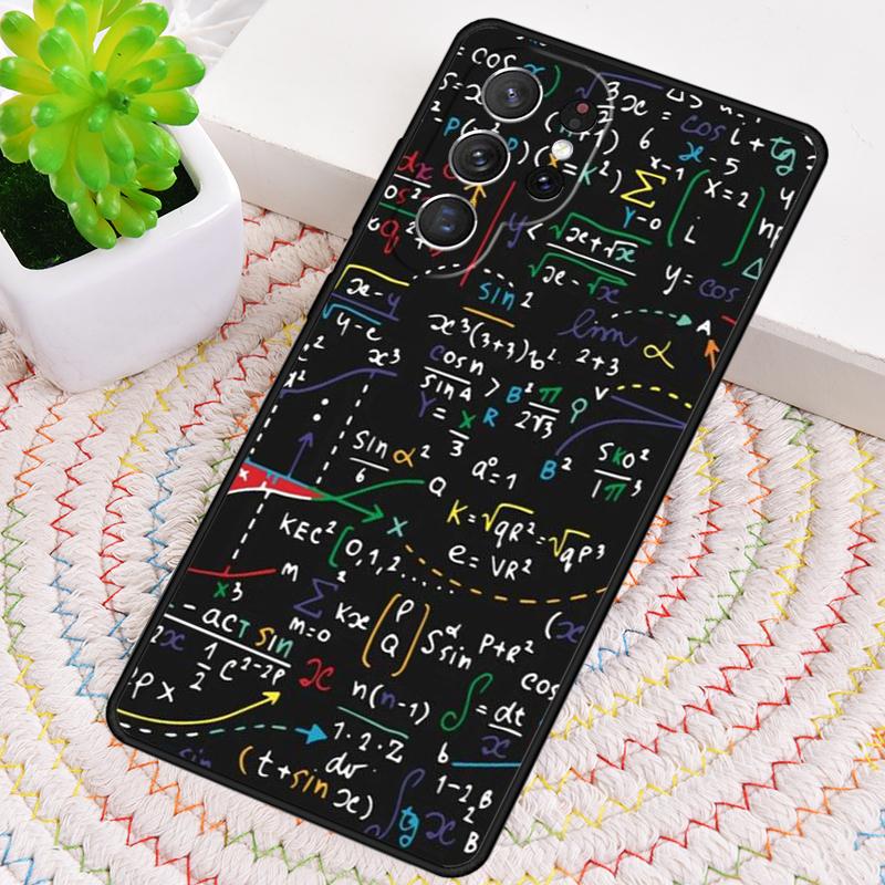 Physics Science Maths Formula Phone Case For Samsung Galaxy note 10 pro S26 S25 S24 S23 S22 Ultra Plus S21S20 Shockproof Cover