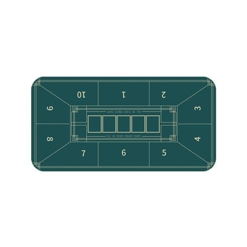 +Lsm Texas Hold'em Poker Mat, Digitally Printed Rubber Mat, 120x60cm (Deco Classic)