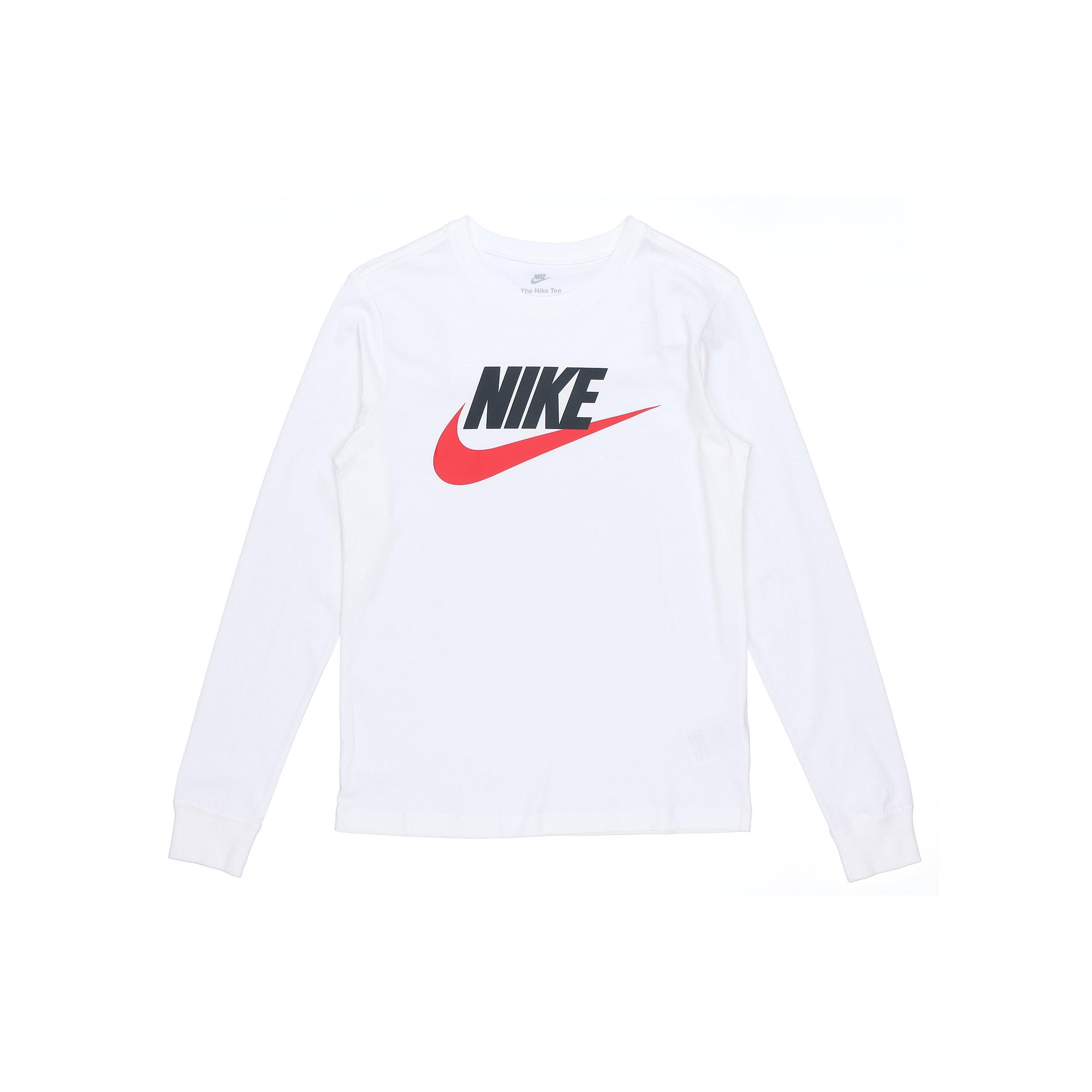 Nike Sportswear Futura Icon Logo Printed Casual Collar Long Sleeved Male White Men s CI6292-102 XXL