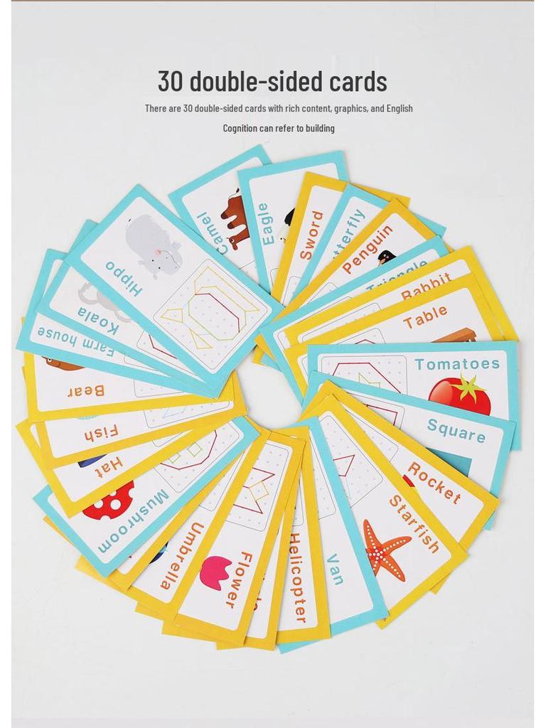 Kreatives Holzformen-Zuordnungs- und Logikspiel für Kinder