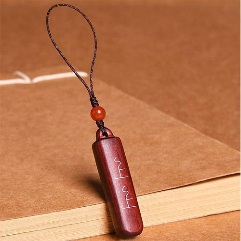 Rosewood Zodiac Keyring & Phone Chain: Fortune Charm Gift for Men and Women