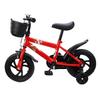 Kids Bike Adjustable Height 12 Inch Bike with Training Wheels Basket Pedals for 3 to 6 Years Old Boys Girls