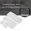 5 Pcs Rubber Stamp Block Transparent Acrylic Round Angle Manual Stamp Making Accessory