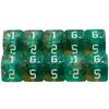 D6 Polyhedral Dice Set 10pcs 6 Sided Digital Dices Table Board Game for Bar Club Party Accessories