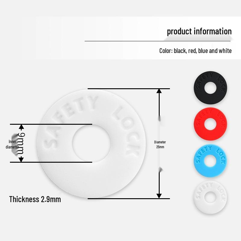 Guitar Bass Bakelite Anti-Slip Lock Buckle with Silicone Safety Gasket Accessories