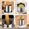 3.5 Stainless Steel Deep Fryer L with Oil Droplet Drain and Wide Mouthed Pot Suitable for Parties, Kitchens and Restaurants.